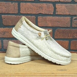 Hey Dude Light Tan Slip-On Loafers